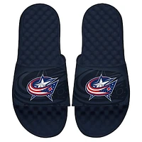 Youth ISlide Navy Columbus Blue Jackets OT Slide Sandals