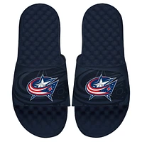 Youth ISlide Navy Columbus Blue Jackets OT Slide Sandals