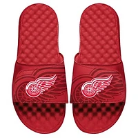 Youth ISlide Red Detroit Wings OT Slide Sandals