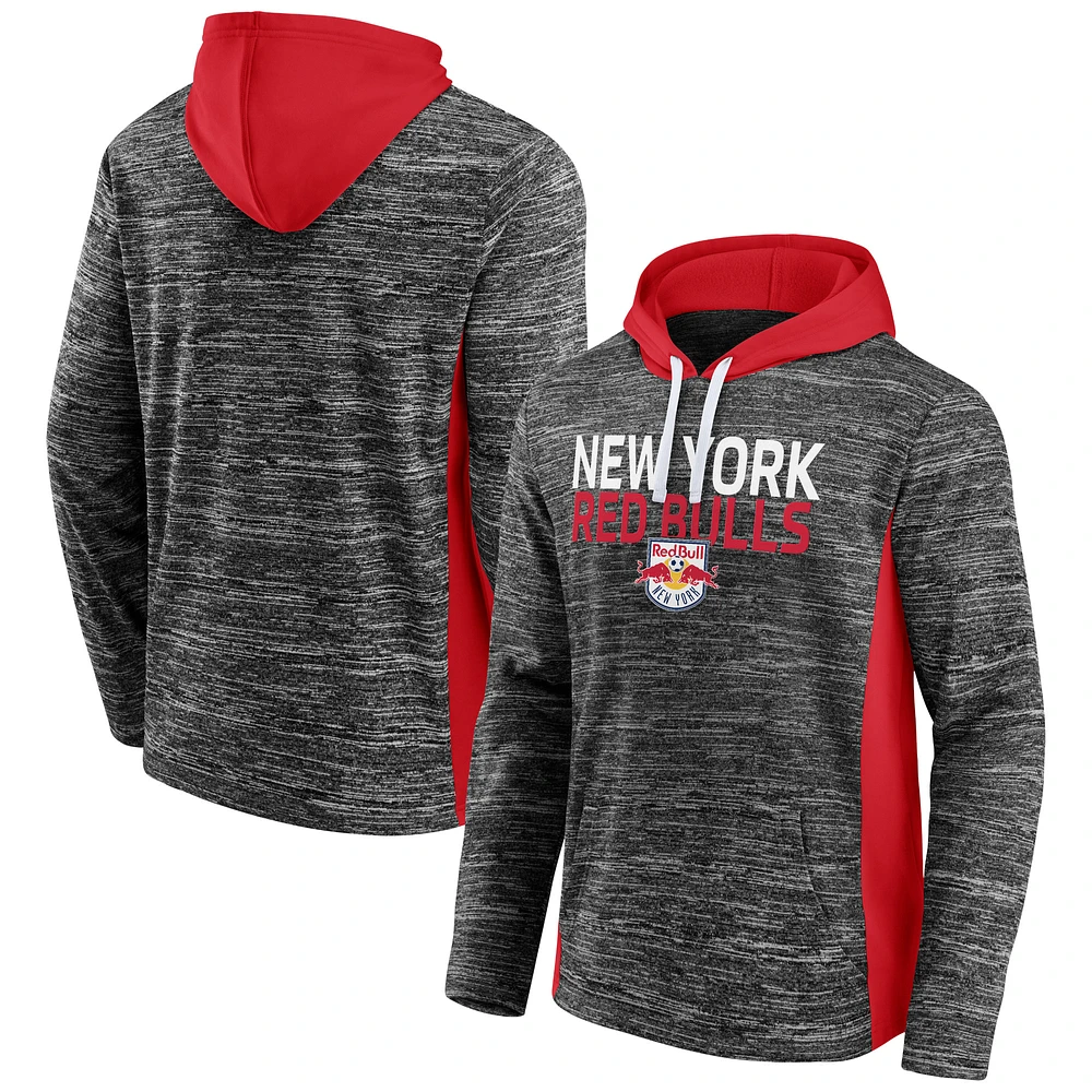 Men's Fanatics Charcoal New York Red Bulls Shining Victory Space-Dye Pullover Hoodie