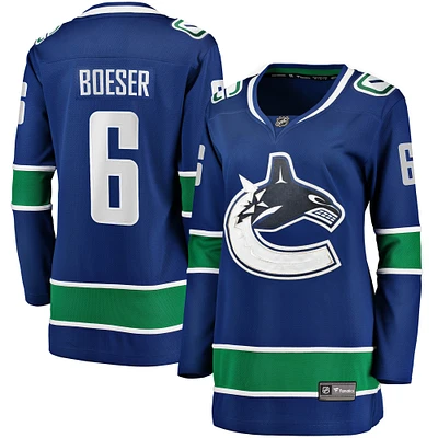 Women's Fanatics Brock Boeser Blue Vancouver Canucks Home Breakaway - Player Jersey