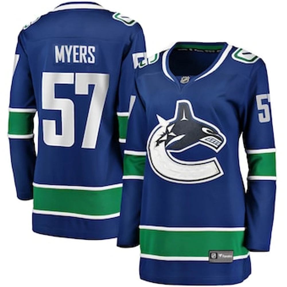 Women's Fanatics Tyler Myers Royal Vancouver Canucks Home Breakaway - Player Jersey