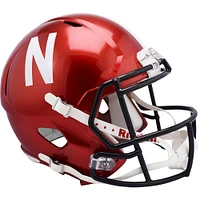 Nebraska Huskers Unsigned Riddell FLASH Alternate Revolution Speed Replica Football Helmet