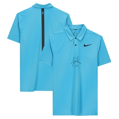 Tiger Woods Autographed Blue Fury Nike Polo - Upper Deck