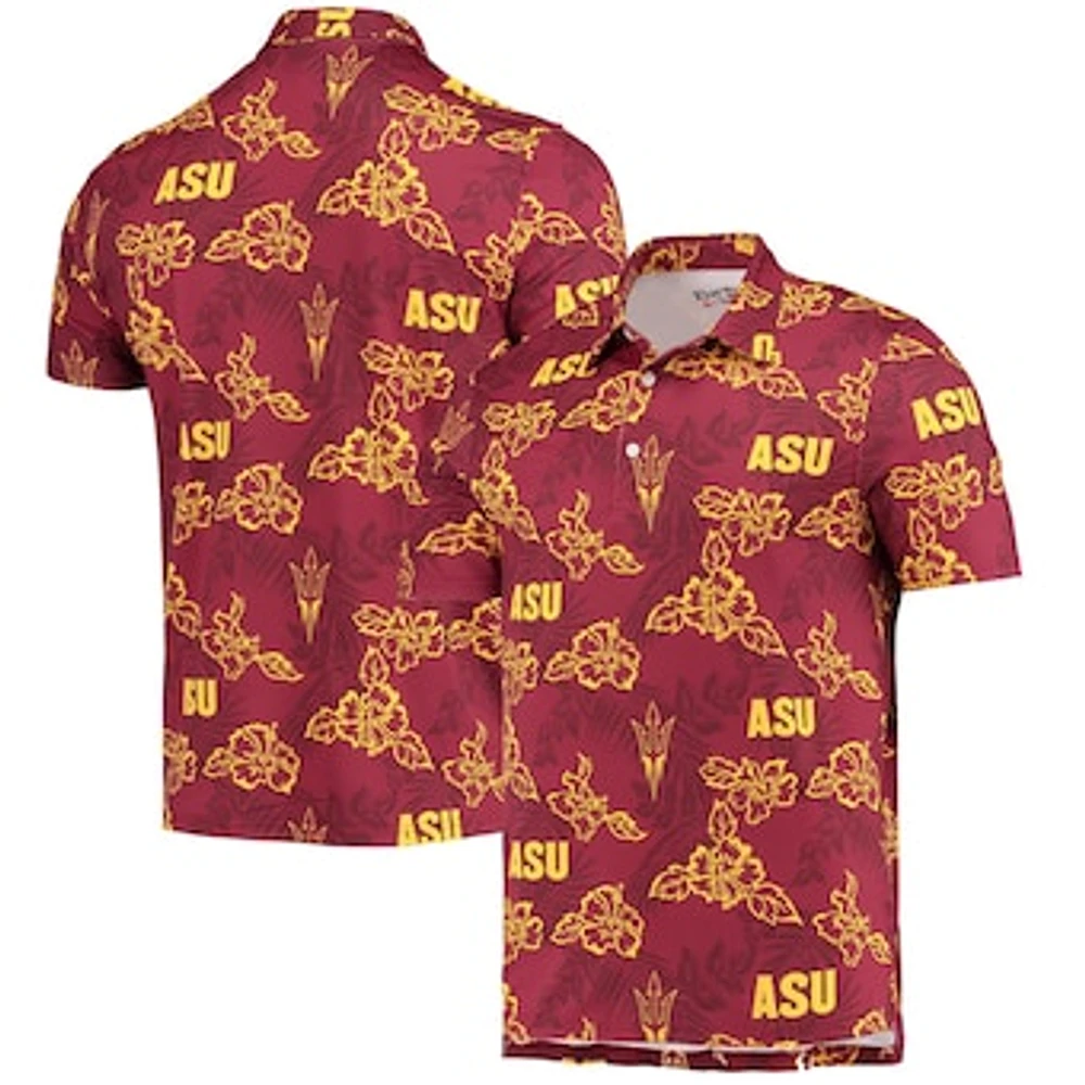 Men's Reyn Spooner Maroon Arizona State Sun Devils Performance Polo