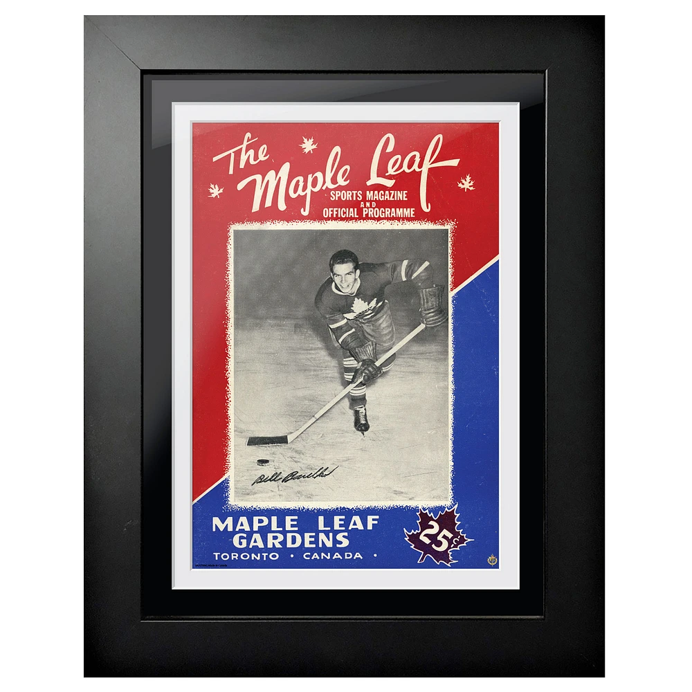 Toronto Maple Leafs Official Magazine 18'' x 14'' Framed Program Cover Art Print