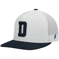 Men's HOOey White/Navy Dallas Cowboys Logo Snapback Hat