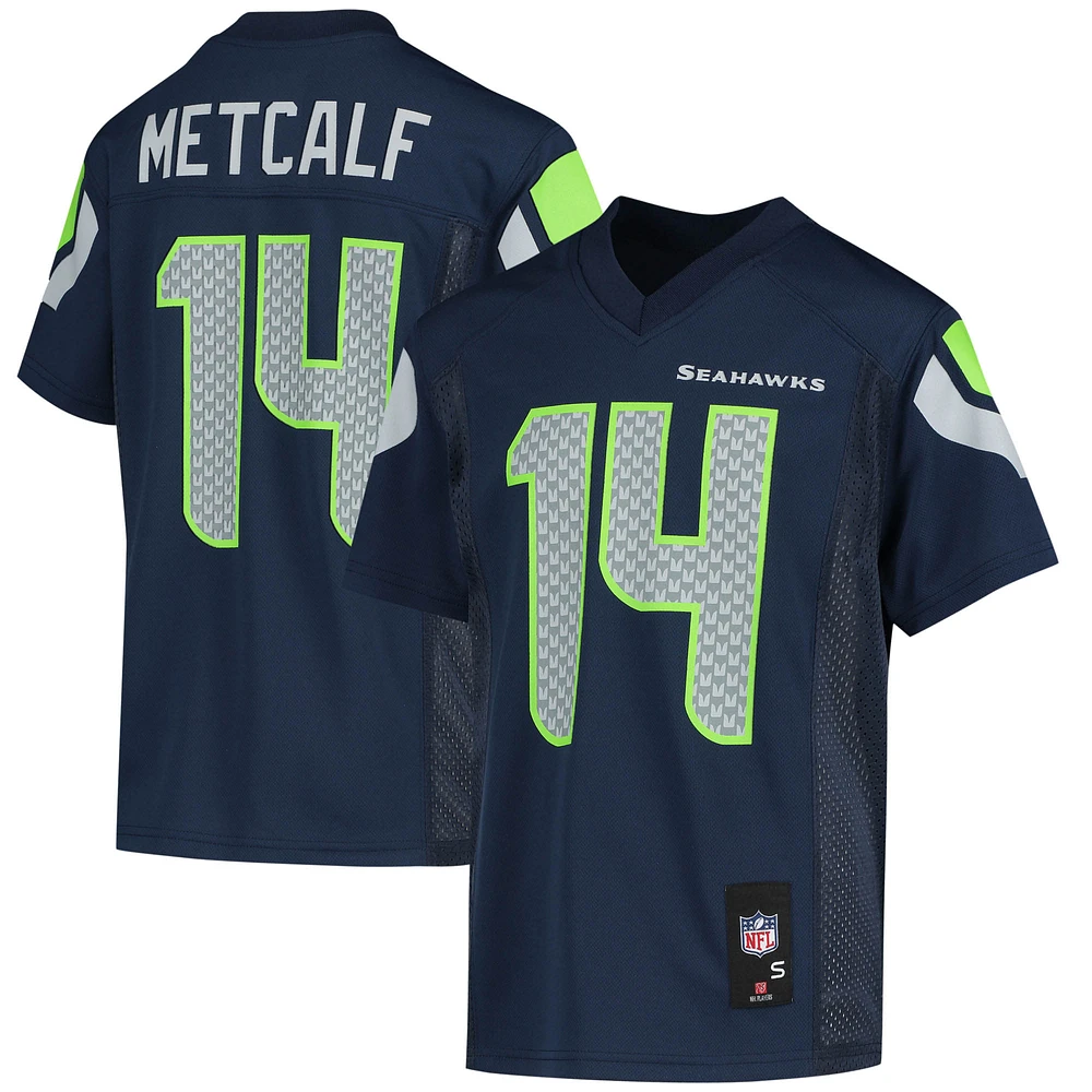 Youth DK Metcalf Navy Seattle Seahawks Replica Player Jersey