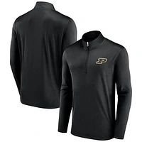 Men's Fanatics Black Purdue Boilermakers Underdog Mindset Quarter-Zip Top