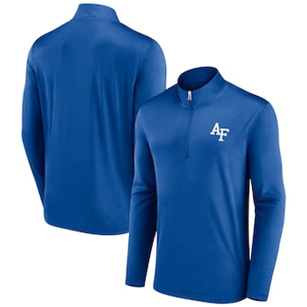 Men's Fanatics Royal Air Force Falcons Underdog Mindset Quarter-Zip Top