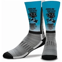 Youth For Bare Feet Carolina Panthers Mascot V-Curve Crew Socks