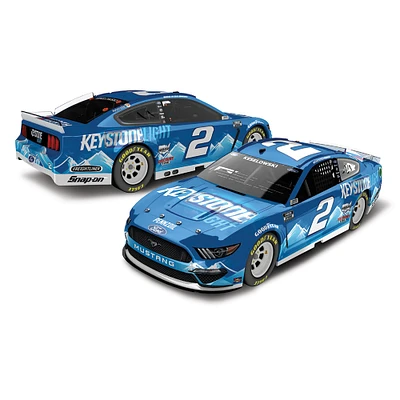 Action Racing Brad Keselowski 2021 #2 Keystone Light 1:24 Regular Paint Die-Cast Ford Mustang