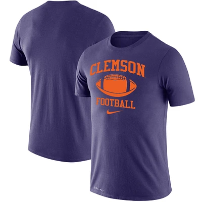 Men's Nike Purple Clemson Tigers Big & Tall Football Legend Performance T-Shirt