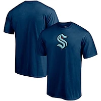 Men's Fanatics Deep Sea Blue Seattle Kraken Primary Team Logo - T-Shirt