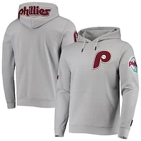 Men's Pro Standard Gray Philadelphia Phillies Team Logo Pullover Hoodie