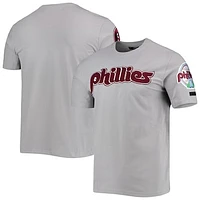 Men's Pro Standard Gray Philadelphia Phillies Team Logo T-Shirt