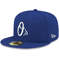 Men's New Era Royal Baltimore Orioles White Logo 59FIFTY Fitted Hat