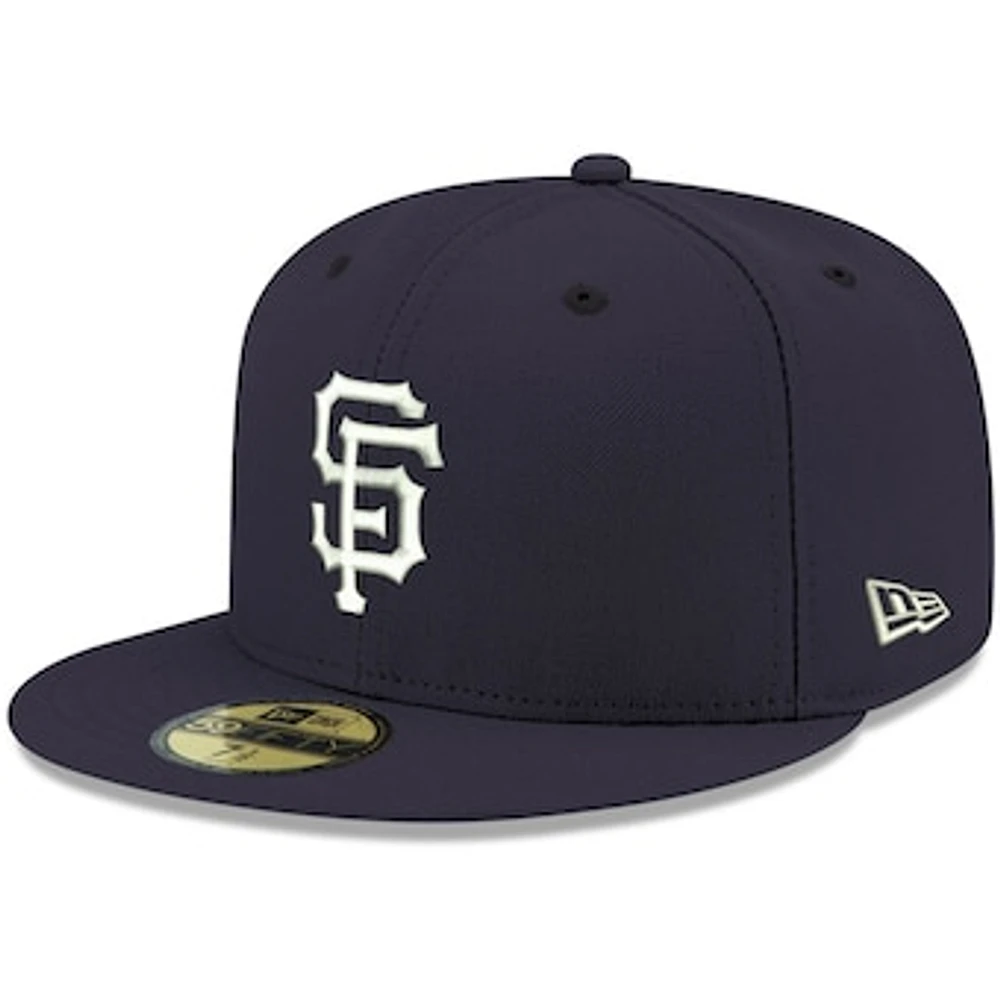 Men's New Era Navy San Francisco Giants White Logo 59FIFTY Fitted Hat