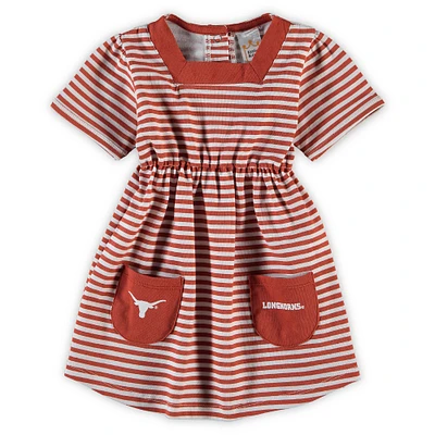 Girl's Toddler Texas Orange Texas Longhorns Striped Dress with Pockets