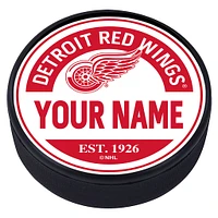 Detroit Red Wings Personalized Puck