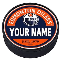 Edmonton Oilers Personalized Puck