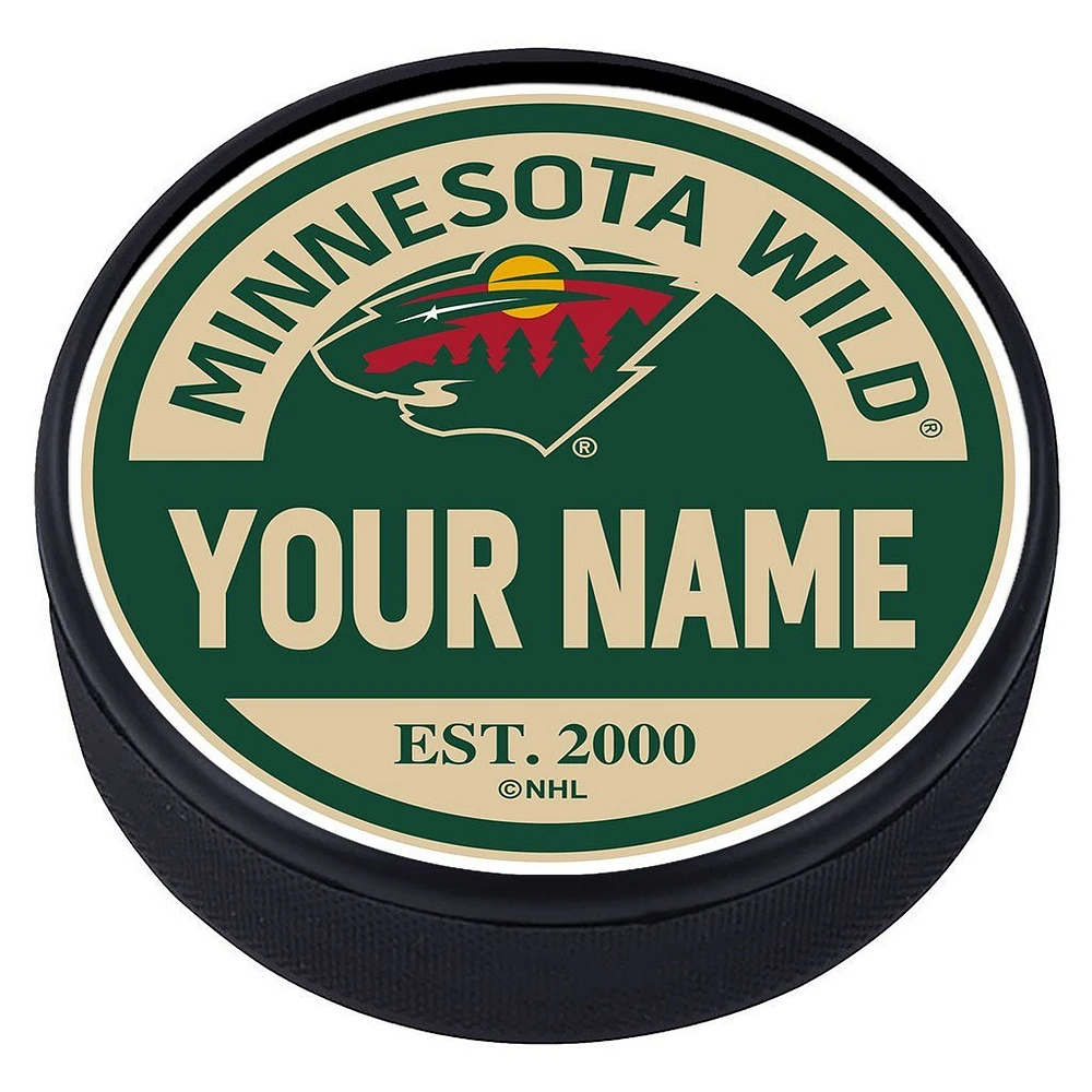 Minnesota Wild Personalized Puck