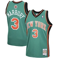 Men's Mitchell & Ness Stephon Marbury Green New York Knicks 2006/07 Hardwood Classics Swingman Jersey
