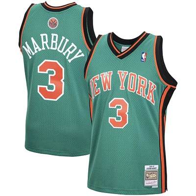 Men's Mitchell & Ness Stephon Marbury Green New York Knicks 2006/07 Hardwood Classics Swingman Jersey