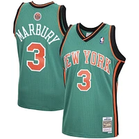 Men's Mitchell & Ness Stephon Marbury Green New York Knicks 2006/07 Hardwood Classics Swingman Jersey