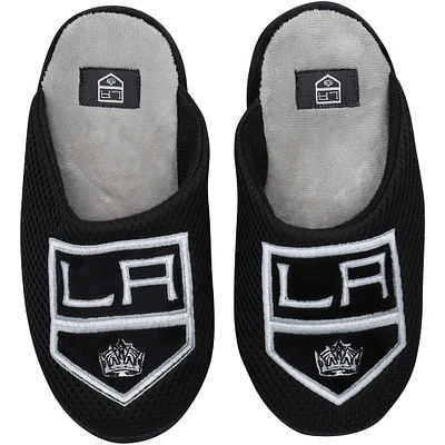 Youth FOCO Los Angeles Kings Big Logo Colorblock Mesh Slippers