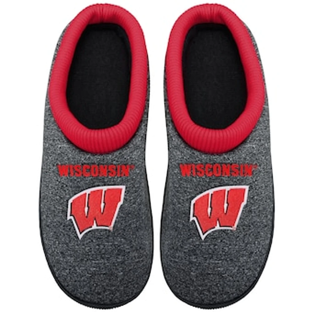 Men's FOCO Wisconsin Badgers Cup Sole Slippers