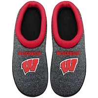 Men's FOCO Wisconsin Badgers Cup Sole Slippers