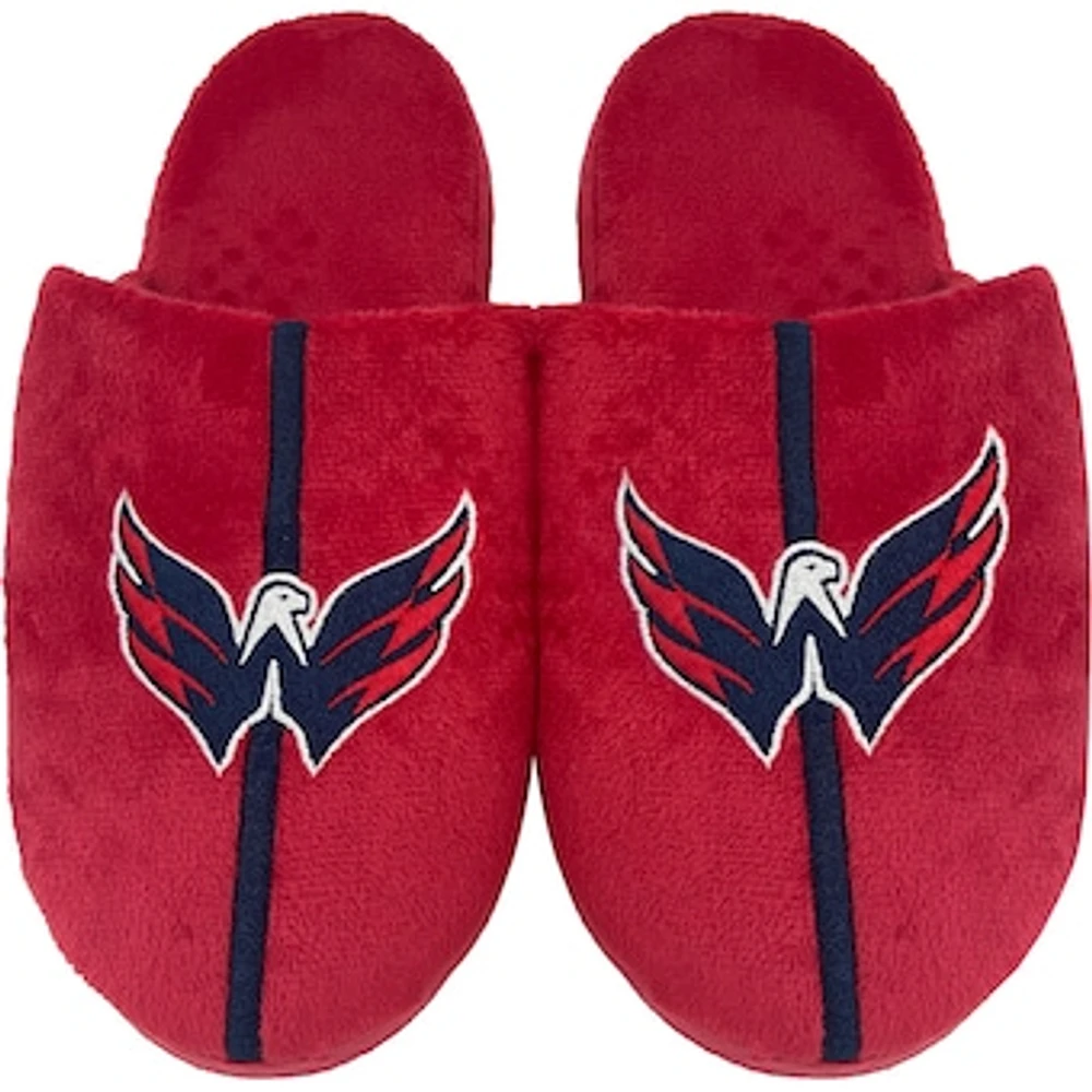 Youth FOCO Washington Capitals Team Stripe Slippers