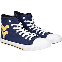 Men's FOCO West Virginia Mountaineers Big Logo High Top Canvas Shoes