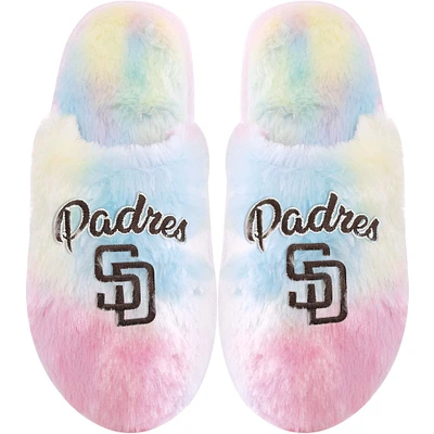 Women's FOCO San Diego Padres Rainbow Slippers