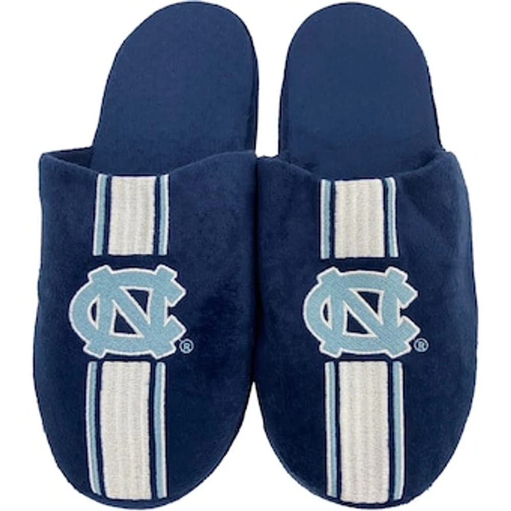 Men's FOCO North Carolina Tar Heels Striped Team Slippers