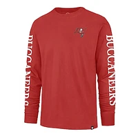 Men's '47 Red Tampa Bay Buccaneers Triple Threat - Long Sleeve T-Shirt