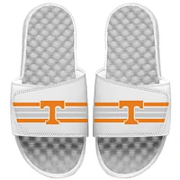 Men's ISlide White Tennessee Volunteers Varsity Stripes Slide Sandals