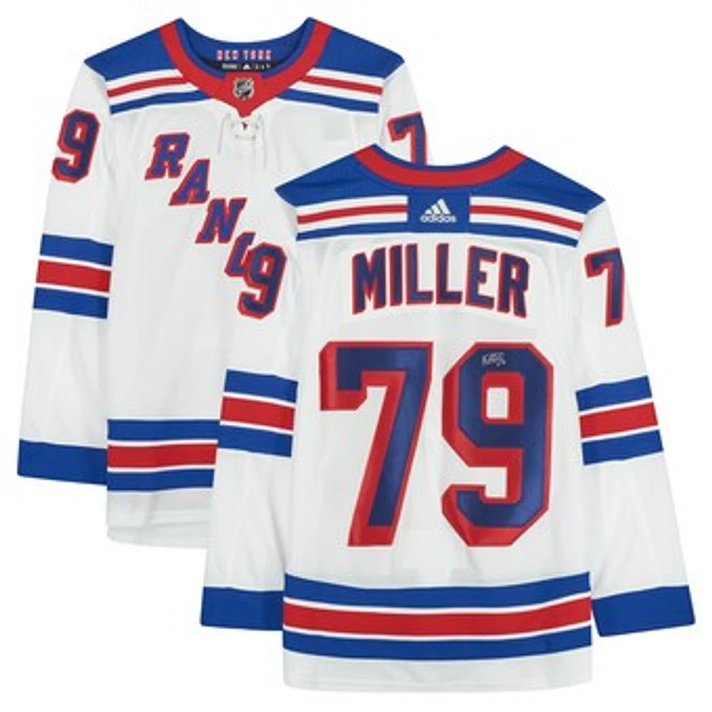 K'Andre Miller New York Rangers Autographed adidas 2020-21 Reverse Retro Authentic Jersey