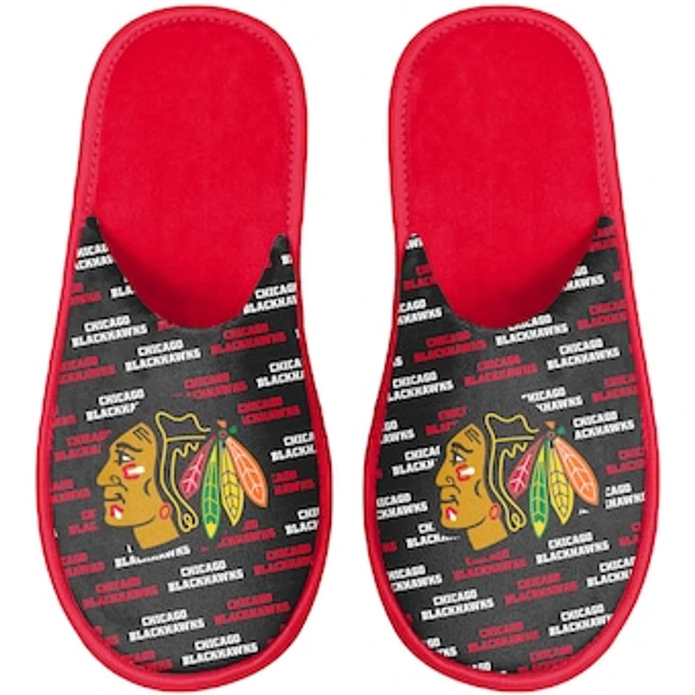 Youth FOCO Chicago Blackhawks Team Scuff Slippers