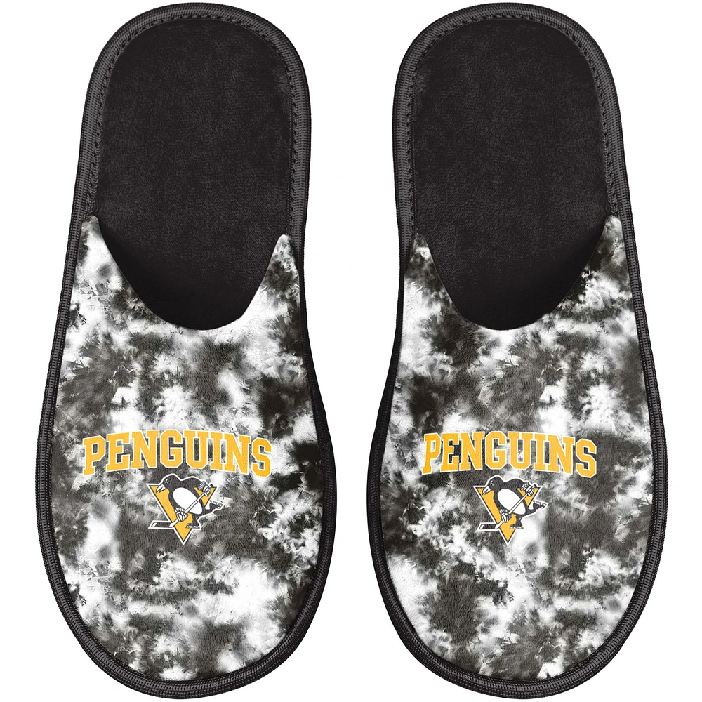 Women's FOCO Pittsburgh Penguins Iconic Logo Scuff Slippers