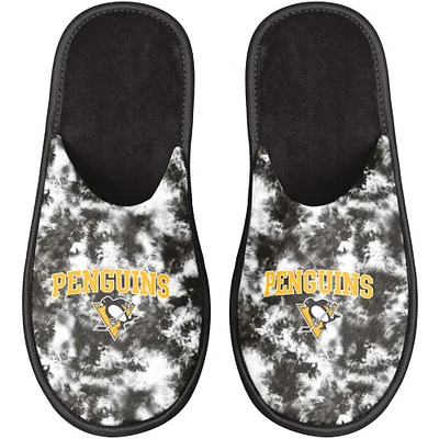 Women's FOCO Pittsburgh Penguins Iconic Logo Scuff Slippers