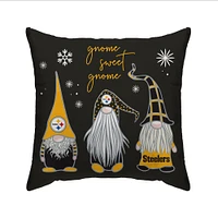 Pittsburgh Steelers 20'' x 20'' Holiday Gnome Pillow Cover