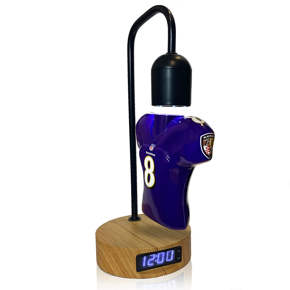 Lamar Jackson Baltimore Ravens Hover Jersey Digital Clock