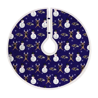 Baltimore Ravens Reindeer Tree Skirt