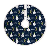 Seattle Seahawks Reindeer Tree Skirt