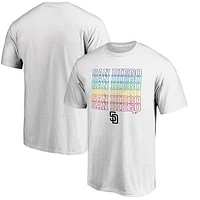 Men's White San Diego Padres City Pride T-Shirt