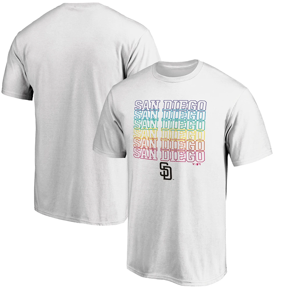 Men's White San Diego Padres City Pride T-Shirt