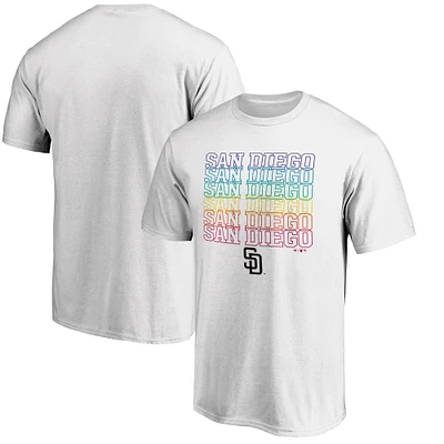 Men's White San Diego Padres City Pride T-Shirt