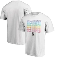 Men's White San Diego Padres City Pride T-Shirt